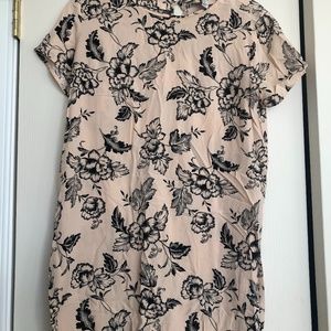 Forever 21 pink floral T-shirt Dress